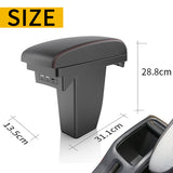 Peugeot 2008 Interior Center Storage Box with USB - Retrofit Car Accessory.
