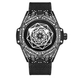 PINTIME New Hip Hop Watch For Men Fashion Big Dial Unique Watches Luxury Diamond Ice Out Watreproof Relogio Masculino 2023