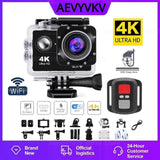 4K Action 1080P/30FPS WiFi 2.0" 170D Underwater Waterproof Helmet Video Recording Camera Sports Cameras Outdoor Mini Cam