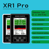 New XR1-Pro Nuclear Geiger Counter Electromagnetic Radiation Detector EMF Meter White