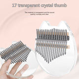 Acrylic Kalimba 17-Key Thumb Piano Finger Piano Portable Musical Instrument Gift NEW