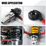 3 Piece Machine Tool Wrench ER Multi-Specification Electrophoresis Blackening Wrench ER25/32/40 Wrench Black & Red