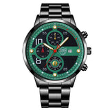 Men's Stainless Steel Watch Calendar Quartz