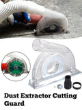 Extractor Cutting Guard Suitable For 4-5" Diameter Angle Grinder And 3"/4"/5" Saw Blades Transparent Grinding Dust Cover