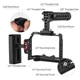 Andoer for Sony ZV-E1 Aluminum Alloy Camera Video Cage Kit with Cold Shoe Mounts Numerous 1/4" Threads