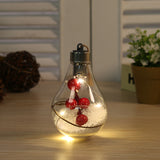 5pcs New Decorations Cross border Simulation Light Bulb Christmas Tree Decorative Pendant Plastic Ball