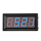 0.56" Digital 5~60v Voltmeter Clock Meter Inside / Outside Temperature Double Sensors for Automotive Motorcycle