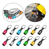12PCS 1/4Inch Hex Shank Screwdriver Extension Bar Keychain Screw Adapter Drill Bits Holder (6 Colors)
