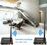 2.4G Wireless Audio Adapter audio Extensor Transmitter & Receiver 50M Lan Extender Splitter RX/TX No Delay for TV Box DVD PC