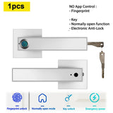 Electronic door biometric fingerprint unlock WiFi Tuya/TTlock application controls smart password lock keyless entry