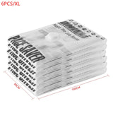 6PCS Convenient Vacuum Bag Storage Organizer Transparent Clothes Organizer Seal Compressed Travel Saving Space Bags Package