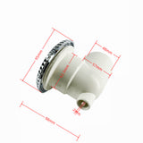 95mm Cover 50mm Plastic Backwater Chromed PVC Massage Bathtub Return Suction Drainer Bathroom Water Drain