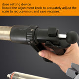 25ml/50ml Semi-Automatic Continuous Adjustable Vaccine Syringe Barrel Veterinary Needle