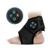 Electric Air Compression Foot Massager with Heating Vibration Joint Sprains Rehabilitation Ankle Brace for Left Right Feet