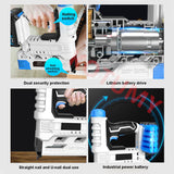 21V Rechargeable Electric Shooter Straight Door Code Air Nails F30 Lithium Battery Nail Gun Nailer
