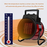 1pc, 2500W Fast Heating Air Heater, Two-level Heat Adjustment, Ceramic Heater Fan, Suitable For Spaces From 200 Square Feet To 500 Square Feet, Allowing Heat To Quickly Fill The Entire Room, Suitable For Living Rooms Bedrooms Study Rooms And Offices