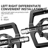 ESLNF Mountain Bicycle Cycg Ultralight Aluminium Alloy 4 Bearings MTB Flat Pedals BMX Road Bike Accessories