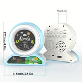 1pc Cute Digital Alarm Clock with Temperature and Smart Night Light for Toddlers - Teaches Boys and Girls When to Wake Up for Back to School - Aesthetic School Supplies