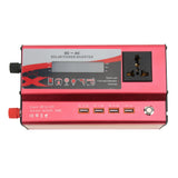 Inverter daya mobil, konverter tegangan 12/24VDC hingga 220VAC untuk darurat ponsel