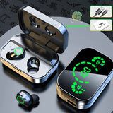 BT5.3 Gaming In Ear Wireless Headphones LED Display Bluetooth Earphone Hifi Stereo Sport Earbuds Headset With Mic Handfree Call