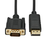DisplayPort Display Port DP VGA Adapter Cable 1.8m to Male Converter for PC Computer Laptop HDTV Monitor Projector