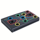 1pc Multifunctional Folding Push-up Board with Pull Rope and Instructions