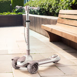 Foldable Kick Scooter with Adjustable Height - 3 Wheel Lean To Steer, Kids Push Scooter with Brake for 5 - 18 Years Old