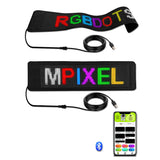 Fully New Bluetooth Name Badge DIY Programmable Scrolg Message Board Mini LED HD Text Digits Pattern AD Display