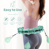 1pc Adjustable Smart Fitness Hoop For Effective Weight Loss With Detachable Knots
