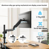 LCD Computer Monitor Stand Extended Swing Arm Rotation Lifting And Telescc Can Be Hung Upside Down For 13-32" Screen