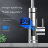 3000W 220V Electric Kitchen Tap Instant Hot stainless steel Water Heater Cold Heating Faucet