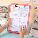 Thickened Organizer Capacity A4 File Storage Box with Clipboard Examination Papers for School