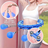1pc 24/28/32 Sections Adjustable Sports Waist Circle, Slimming Removable Waist Massage Circle, Fitness Equipment For Gym