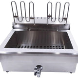 Electric 220V Deep Fryer For Chips Chicken Large Capacity 20L 30L Frying hine with Oil Drain Faucet 6000W