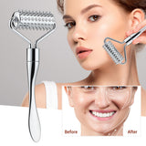 Microneedle for Face Zinc Alloy Derma Roller Painless Micrn Skincare Facial Manual Massager Beauty Tools