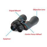 Celestron SkyMaster 12x60 HD Pro Astronomy High Powered Binoculars Multi-Coated Optics BaK-4 Porro Prisms  For Camping