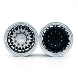 6Pcs Front And Rear Metal Hub Wheel Rim Set For 1/14 Tamiya RC Trailer Tractor Truck Car Upgrade Parts