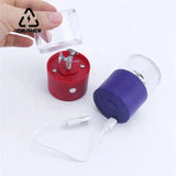 CRUSHER Mini Electric Tobacco Grinder Portable USB Charging High Speed Rotating Blade Dry Herb Grinders for Smoking Accessories