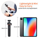 VRIG TP-06 Selfie Stick Tripod Stand Aluminum Alloy 1/4" Cold Shoe Mount Rotatable Ballhead 55cm 1.5kg Load for Live Streaming