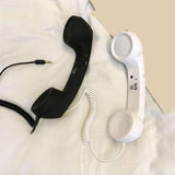 Retro Mobile Receiver Vintage Style 3.5MM Phone Handset with Adjustable Volume And Microphone Calls for Communication