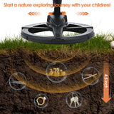 Metal Underground Depth Search Finder - Gold Detector Treasure Detecting Pinpointer with Waterproof Coil