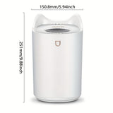 1pc 111.59oz Large Capacity Double Nozzle LED Light Humidifier Ultrasonic 111.59oz Essential Oil Diffuser H2o Room Air Humidifiers