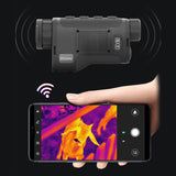TK335/50PRO LRF Thermal Monocular Camera Built-in Laser Rangefinder Long Detection Range Video WIFI Hotspot Tracking for Hunting