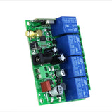 industrial long range Universal pump motor light hine crane RF Remote Control switch 433Mhz 4CH Relay Receiver Transmitter