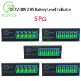 1-20Pcs 18650 Li-ion Lipo Lithium 5-30V Lead Acid Battery Level Indicator Tester LCD Display Module Capacity Voltage Meter