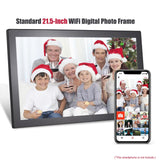 21.5-Inch WiFi Photo 1920*1080P IPS Touch Screen Cloud Digital Picture Frame 16GB Storage Share Photos via APP