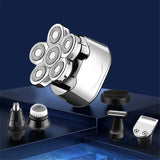 RESUXI LK-8820 Multifunction 6-In-1 Shaves IPX6 Waterproof USB Charging Compact and Portable 6 Heads Razors 100-240V-50/60Hz-8W