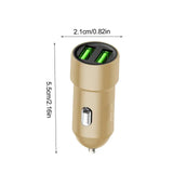 3.4A Fast Charging Adapter Metal Car Safe Auto Charger For Daily Life Business Trip