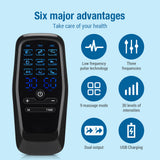9 Modes 30 Gears Digital TENS hine EMS Massager Electric Pulse Muscle Stimulator for Back Neck Electrode Massage Pads