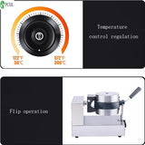 High Quality Coating Electric Ice Cream Waffle hine UFO Burger Grill Gelato Panini Press Making hines
